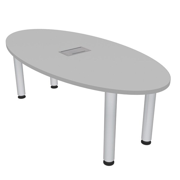Skutchi Designs 33.5 in W, 59.5 in L, 29 in H, Engineered Wood Top, Grey H-OVL-3460-PT-01-EL - main